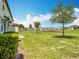 Expansive backyard with manicured lawn and pond views at 1045 Desert Candle Dr, Ocoee, FL 34761