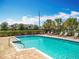 Enjoy the community pool and lounge seating, perfect for relaxing on sunny days at 1045 Desert Candle Dr, Ocoee, FL 34761