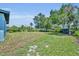 Large backyard with healthy green lawn and perimeter landscaping at 1120 Courtland St, Orlando, FL 32804