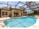 Inviting screened-in pool area features a spacious patio, perfect for outdoor entertaining and relaxation at 196 Morning Glory Dr, Lake Mary, FL 32746