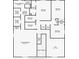 Floor plan exhibiting bedroom and bathroom layouts on the top floor of the home at 2384 Andrews Valley Dr, Kissimmee, FL 34758