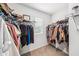 This ample walk-in closet provides generous shelving for your wardrobe, keeping you organized at 266 Caryota Ct, New Smyrna Beach, FL 32168