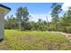 Spacious backyard with a blend of grass and natural vegetation, offering privacy and tranquility at 3072 Sw 168Th Loop, Ocala, FL 34473