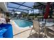 Relaxing screened pool with seating area, perfect for outdoor enjoyment and entertaining at 3216 White Blossom Ln, Clermont, FL 34711