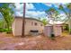 This home includes a shed and external AC unit in the rear at 607 W Club Blvd, Lake Mary, FL 32746