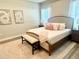 Serene bedroom featuring soft lighting and neutral decor at 6686 Treymont Dr, Lakeland, FL 33813