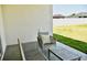 Cozy patio with wooden seating, perfect for relaxing outdoors at 6686 Treymont Dr, Lakeland, FL 33813