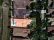 Aerial view of a home with a private pool and lush green surroundings in a residential area at 8515 Saint Marino Blvd, Orlando, FL 32836