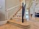 Close up of staircase with decorative inlay at 8515 Saint Marino Blvd, Orlando, FL 32836