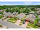 Neighborhood aerial view showcasing manicured lawns, mature trees and well-maintained homes at 9871 Nonacrest Dr, Orlando, FL 32832