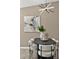 Dining room featuring a modern chandelier, decor, and a black round table at 10545 Parkway Dr, Clermont, FL 34711