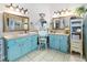 Bright bathroom with dual vanities, large mirrors, and ample counter space at 11900 Frieth Dr, Orlando, FL 32837