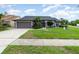 Charming single-story home with a well-manicured lawn and inviting curb appeal under a cloudy sky at 11900 Frieth Dr, Orlando, FL 32837