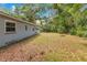 Large backyard with mature trees and a view of the back side of the home at 12046 Se 135Th Ave, Ocklawaha, FL 32179