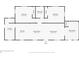 Floor plan layout featuring the kitchen, bedrooms, living spaces, and entry at 12046 Se 135Th Ave, Ocklawaha, FL 32179