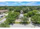 Wide aerial view of the house, showcasing its location among lush greenery at 1505 Magnolia Ave, Sanford, FL 32771