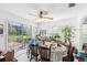 View of dining area featuring a sliding glass door to backyard at 16249 Se 162Nd Ct, Weirsdale, FL 32195