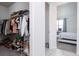 Walk-in closet that provides ample storage space at 200 Summershore Dr, Auburndale, FL 33823
