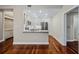 Modern kitchen view with stainless appliances, granite counters, and bright, white cabinetry at 2305 Edgewater Dr # 1509, Orlando, FL 32804
