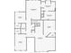 Upstairs floorplan featuring three bedrooms, two bathrooms, and a large common area at 2676 Estuary Loop, Oviedo, FL 32765