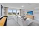 Bright and spacious living room with white sofa, modern media cabinet, and large windows at 3118 Norcott Dr, Davenport, FL 33837