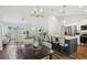 Open living area featuring dining space, a kitchen island with seating, and bright natural light at 5 Pecan Drive Crse, Ocala, FL 34472