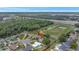 An aerial view of the home displays its location in a mature neighborhood near preserved green spaces and highway access at 7 Madeira Ave, Orlando, FL 32825