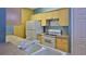 Bright kitchen showcasing white appliances, light wood cabinets, and durable countertops at 830 Airport Rd # 115, Port Orange, FL 32128