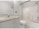 Bathroom featuring vanity, toilet, shower, and tub combination at 831 Lindley Blvd, Deland, FL 32724
