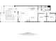 Layout for the first floor including living, dining, and kitchen areas at 1128 Challenge Dr, Davenport, FL 33896