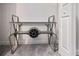 Unique Star Wars TIE fighter themed desk with a glass top, creating a fun and functional workspace at 1128 Challenge Dr, Davenport, FL 33896