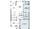Open floorplan featuring a flex room, kitchen, Gathering room, and an owner's bedroom with ensuite bathroom at 1153 Basalt Ln, Sanford, FL 32771