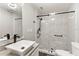 Modern bathroom features a glass-enclosed shower and designer fixtures at 1467 Selbydon Way, Winter Garden, FL 34787