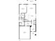 Detailed floor plan showcasing the layout of the first floor, including kitchen, living room, and bedrooms at 164 14Th Ave, Longwood, FL 32750