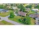 An aerial perspective reveals a home nestled among lush landscaping and vibrant trees in a tranquil neighborhood at 1880 Lorraine Way, St Cloud, FL 34769
