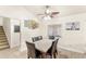 Eat-in kitchen with dining table and open floor plan at 1880 Lorraine Way, St Cloud, FL 34769