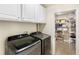 Well-equipped laundry room features modern appliances and ample storage, enhancing convenience at 1880 Lorraine Way, St Cloud, FL 34769