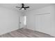 Bright bedroom with a fan and a large closet at 21 N Hampton Ave # Lot 2, Orlando, FL 32803