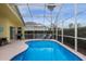 Inviting screened-in pool area with blue water and ample seating perfect for relaxation and entertainment at 217 Holborn Loop, Davenport, FL 33897