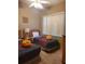 Cozy bedroom featuring two twin beds, each adorned with plush orange stuffed animals at 225 Vista Dr, Davenport, FL 33897