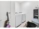 Well-organized laundry room with modern appliances and a folding table, making laundry tasks a breeze at 567 Pinecrest Loop, Davenport, FL 33837