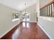 Dining room featuring wood floors and doors to backyard at 721 Rock Creek Loop, Longwood, FL 32750