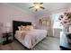 Cozy bedroom with stylish decor, soft lighting, and a comfortable king-size bed at 7739 Graben St, Kissimmee, FL 34747