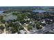 Wide aerial view of neighborhood, lakes, and surrounding community at 88 E Charlotte Ave, Eustis, FL 32726