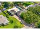 Aerial view showcasing a well-maintained property with a pool, lush greenery, and a spacious layout at 927 Boardman St, Orlando, FL 32804