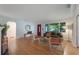Sunlit living room featuring hardwood floors and stylish furniture at 927 Boardman St, Orlando, FL 32804