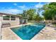 Gorgeous pool offering a refreshing escape with nearby lounge chairs, and an enclosed porch at 927 Boardman St, Orlando, FL 32804