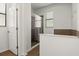 Bathroom featuring tiled floor and large glass enclosed shower at 10111 Tierra Bella Dr, Orlando, FL 32825
