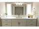 Bathroom vanity featuring a large mirror and neutral accents at 1220 Zapata Pl, Lady Lake, FL 32159