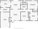 Detailed floor plan showing layout of rooms, including kitchen, bedrooms, living room, and garage at 14 Cyclops Dr, Apopka, FL 32703